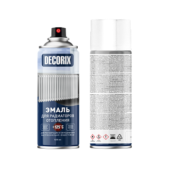 Эмаль Decorix 520мл для радиаторов МАТ, белый (A24)
