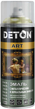 Эмаль металлик - Золото-хром - аэр. 520 мл DETON ART