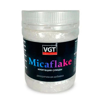 добавка декоративная micaflake "vgt", серебристо-белая,  800 мкм, 0,09 кг