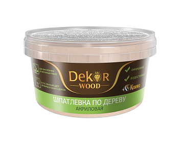 шпатлевка по дереву "dekor" тик 0,4 кг