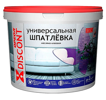 шпатлевка ореол универсальная масляно-клеевая для внутренних работ дисконт 1.5 кг