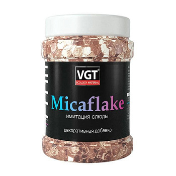 добавка декоративная micaflake "vgt", золотистая, 2000 мкм, 0,04 кг