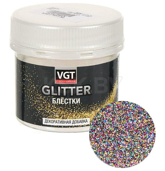 блестки pet glitter, мультиколор, 0,05 кг