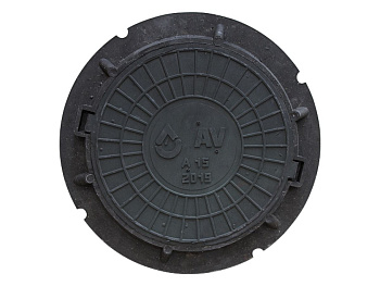 Люк садовый А15 (15 кН) черный, AV Engineering, арт.AVEA15C