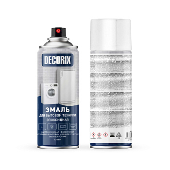 Эмаль Decorix 520мл для быт.техники, эпоксидная, белый (0156-23)